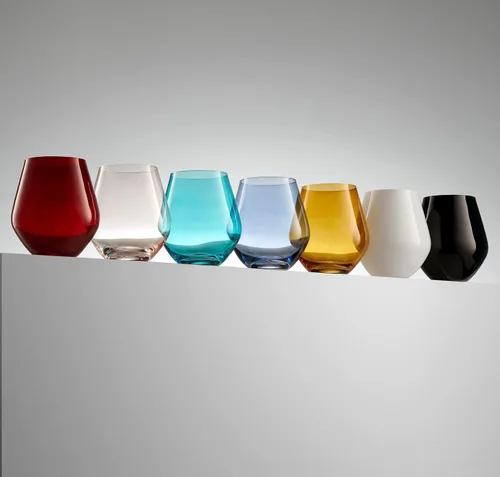 Miniatura 3 de Godinger Copas de vino, copas de vino sin tallo, copas de vino tinto, vasos para beber, copa de vino sin tallo de fabricación europea, color blanco