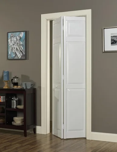 Miniatura 2 de LTL Home Products SEAPP24 Seabrooke - Puerta plegable interior con panel elevado de PVC, 80 pulgadas x 24 pulgadas, color blanco