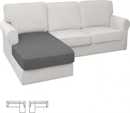 Miniatura 81 de XINEAGE - Fundas para sofá de 3 piezas, para sofá de 2 cojines extragrandes, funda súper elástica para sofá de 2 asientos, funda universal para sofá