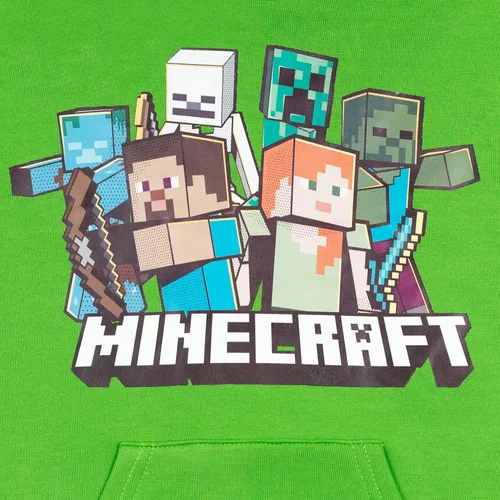 Miniatura 5 de Minecraft Sudadera con capucha de forro polar para niños pequeños a niños grandes (4-18-20)