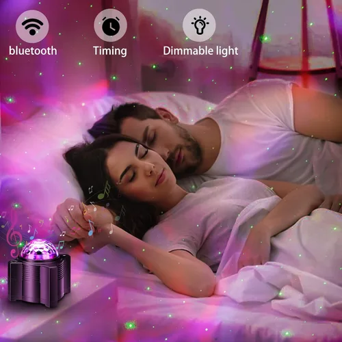 Miniatura 3 de Proyector de estrellas, espacio 15 en 1, luz nocturna con control remoto, proyector de galaxia con altavoz Bluetooth, luz de luna