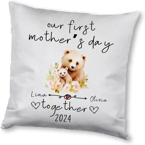 Miniatura 15 de Mother's Day Bear, Personalised Pillow Case Decor for Home, Present for Mom, Grandmother, for Her