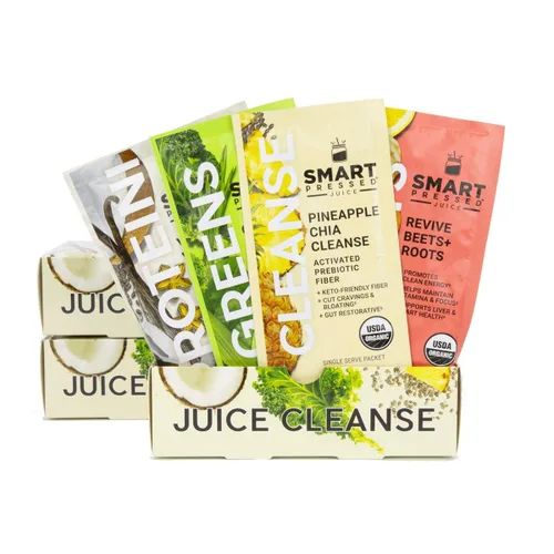 Miniatura 7 de SMART Pressed Juice 1-Day Organic Juice Cleanse Programa de desintoxicación saludable Proteína de vainilla vegana, jugo verde, jugo de remolacha