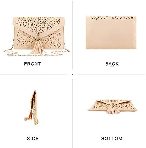 Miniatura 7 de Mily Glitter Sequins Envolvente Clutch Tote Bolso de hombro