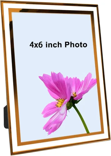 Miniatura 12 de ABAJI Marco de vidrio para fotos de alta transparencia, estilo vertical y horizontal para estante de escritorio y mesa de oficina, galería familiar