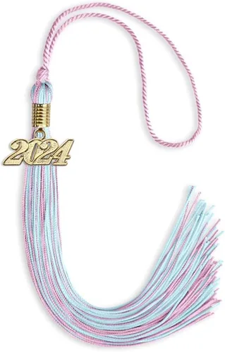Miniatura 215 de Endea Graduation - Borla de doble color mixto con fecha dorada (negro/dorado antiguo, 2021)
