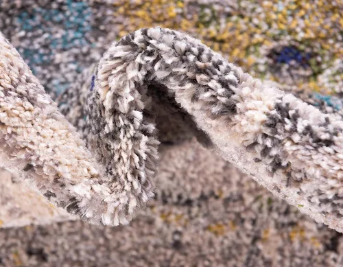 Miniatura 9 de Tapete abstracto Unique Loom, colección Estrella, moderno, multiárea, Polipropileno, Gris