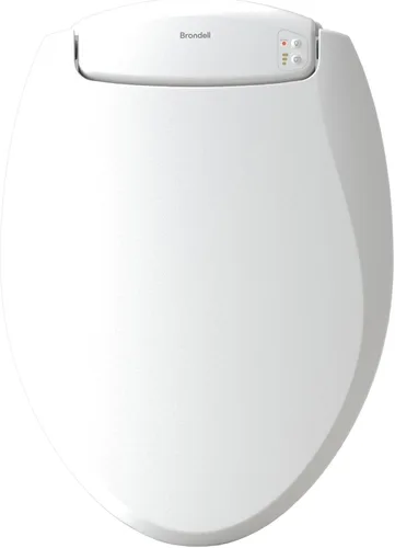 Brondell L60-RW LumaWarm - Asiento de inodoro con calefacción y luz nocturna, 3 ajustes de temperatura, tapa de cierre suave, fácil instalación,