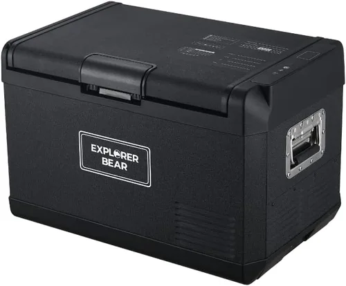 Explorer Bear Refrigerador de 12 voltios 12 V refrigerador de coche 12/24 V CC 110-240 V CA congelador portátil compresor enfriador 0℉-50℉ 3 años de