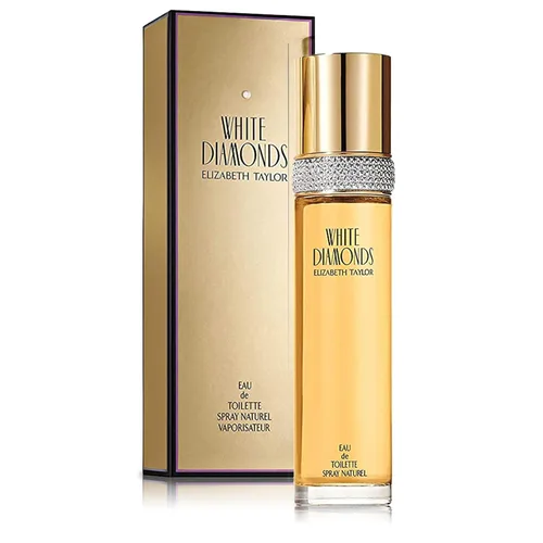 Elizabeth Taylor White Diamonds Perfume para mujer, fragancia floral de larga duración, Eau de Toilette EDT en aerosol, regalo para ella, 3.3 fl oz