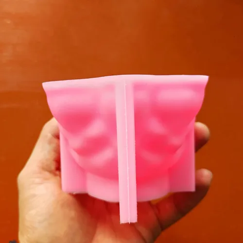 Miniatura 6 de Molde de silicona para macetas suculentas con calavera superpuesta, florero, molde de cemento, yeso, resina epoxi, cepillo, portavelas, molde