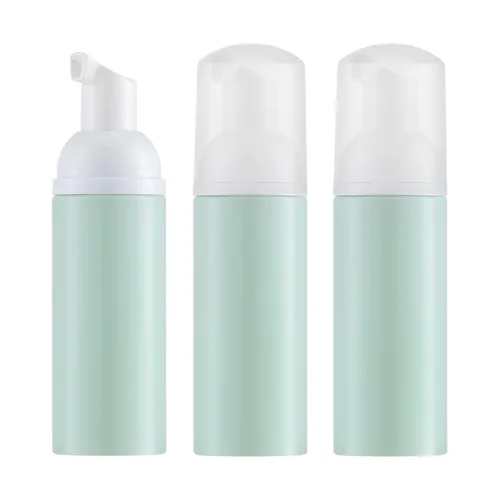 Miniatura 13 de Tekson 3 botellas de espuma de jabón (2 onzas), champú de pestañas espumoso de viaje vacío para limpiador, dispensador (bomba negra, blanca y rosa)
