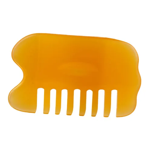 Miniatura 2 de Healifty 2 unids Peines Natural Peine Cuerpo Gatillo Guasha Pelo Cera de Abejas Meridiano Cuero Cabelludo Rascador Músculo Raspador Resina Sha