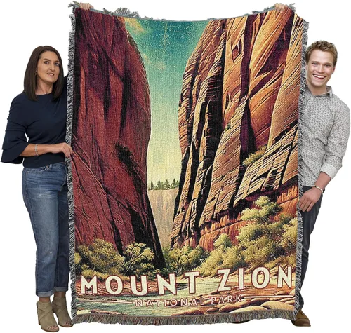 Miniatura 37 de Pure Country Weavers Manta del Parque Nacional Acadia, manta de tapiz de algodón para regalo, fabricada en los Estados Unidos, 72 x 54 pulgadas