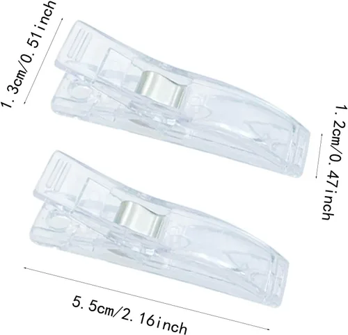 Miniatura 2 de 20 clips de suspensión para persianas de papel plisadas, clips de plástico multiusos para persianas, clips de plástico transparente, clips fuertes