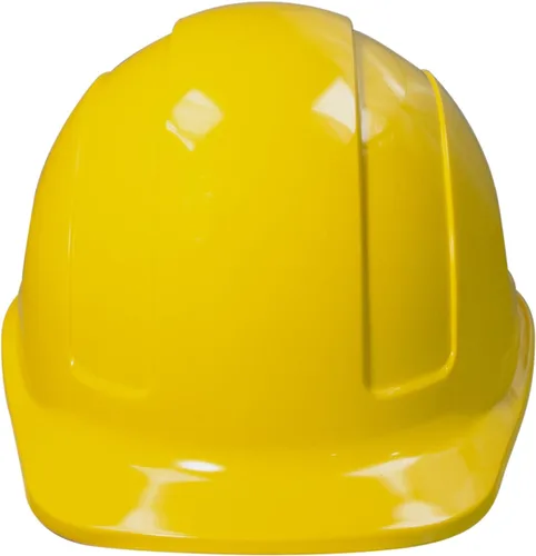 JORESTECH Casco de Seguridad Duro Naranja de HDPE Estilo Gorra Casco con Suspensión de Trinquete Ajustable de 4 Puntos para Trabajo, Hogar y Amarillo