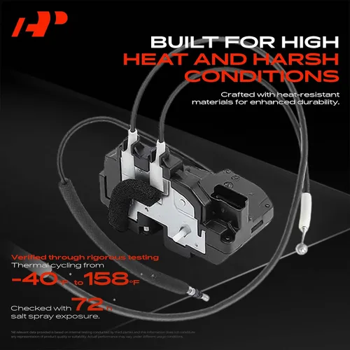 Miniatura 4 de A-Premium Actuador de pestillo de cerradura de puerta compatible con Nissan Titan 2004-2014 Crew Cab Pickup, lado trasero izquierdo del conductor