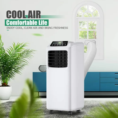 Miniatura 7 de Aire acondicionado portátil fácil de enfriar unidad de aire acondicionado 3 en 1 con deshumidificador, modos de ventilador, control remoto, kit