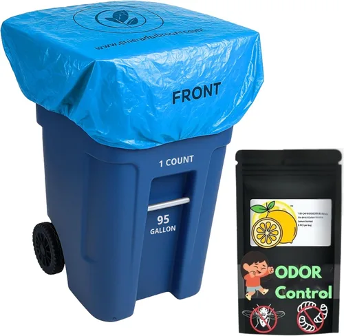 Miniatura 11 de Funda para bote de basura, bolsa eliminadora de olores con banda de goma elástica, elimina el olor de la basura, duradera, eficaz, sin productos