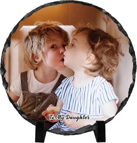 Miniatura 8 de Bemaystar Marco de fotos personalizado con foto y texto, regalo de fotos personalizado para mamá, papá y parejas, placa de pizarra fotográfica