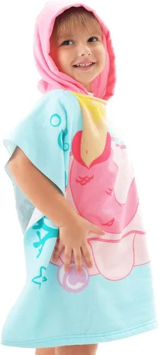 Miniatura 3 de NovForth Toalla de Playa para Niños y Niñas, Envoltorio de Toalla de Baño con Capucha de Sirena, Toalla de Piscina para Niños Pequeños con Capucha
