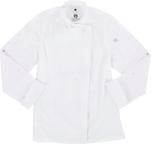 Miniatura 8 de Chef Works Abrigo de chef Hartford para mujer