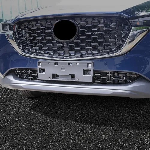 Miniatura 4 de HIGH FLYING Para Mazda CX-5 CX5 2022 2023 2024 Accesorios exteriores Cubierta decorativa de rejilla central delantera inferior del coche ABS negro
