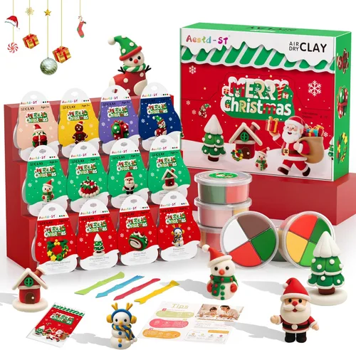 Miniatura 9 de Aestd-ST - Kit de arcilla seca al aire, con temática de pastel, arcilla para modelar para niños, arcilla mágica de postre con herramientas