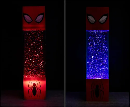 Miniatura 5 de Lámpara de mesa USB Marvel Spider-Man con luz LED de destellos Lámpara de mesita de noche para dormitorio, escritorio, sala de estar Artículos