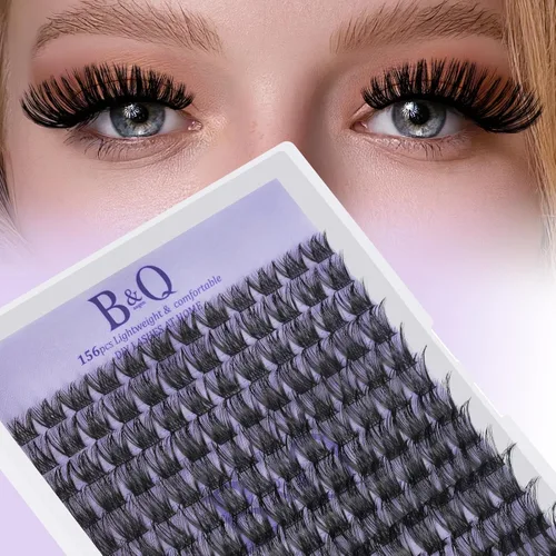 Miniatura 37 de B&Qaugen Racimos de Pestañas 156PCS Kit de Racimos de Pestañas B01+B02+B19 Kit de Extensión de Pestañas DIY Kit de Extensión de Pestañas 8-18mm