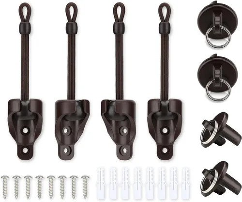Miniatura 10 de Coolaroo - Piezas de repuesto elásticas y tapa de extremo, color negro, resistente a la intemperie, para persianas enrollables Coolaroo