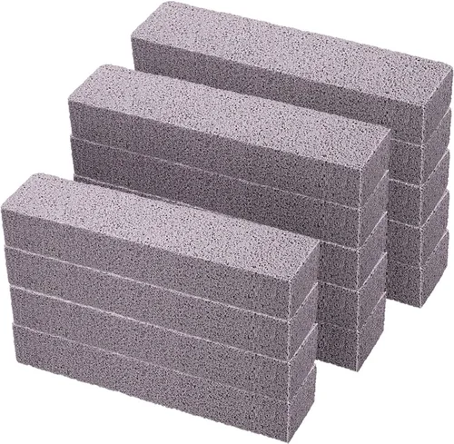 Miniatura 11 de Chinco Paquete de 2 barras de piedra pómez para engañar, piedra pómez para quitar la suciedad sin dejar arañazos para cocina, horno, estufa, hogar