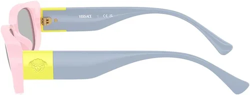 Miniatura 3 de Versace Gafas de sol rectangulares de plástico rosa completo VK 4003U 5440CV para niños