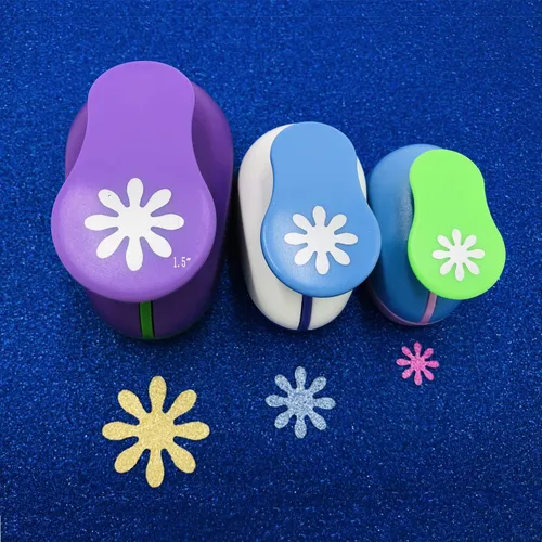 Juego de 3 piezas de crisantemo (5/8 pulgadas + 1 pulgada + 1.5 pulgadas) para manualidades, juego de punzones de papel de crisantemo para álbumes