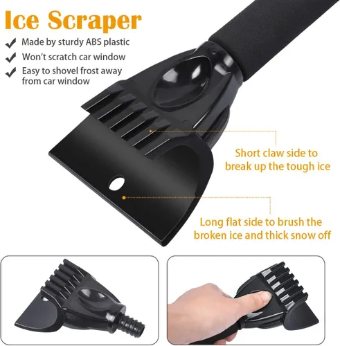 Miniatura 2 de Varita limpiadora de vidrio de ventana de coche con herramienta de limpieza interior de parabrisas y raspador de hielo desmontable para coche, SUV