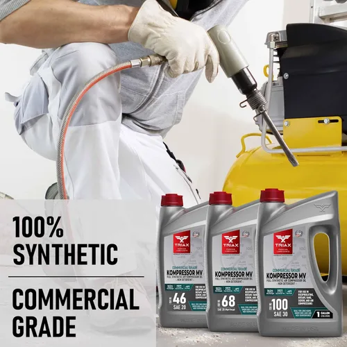 Miniatura 7 de TRIAX Kompressor MV 100 SAE 30, Aceite para Compresor de Aire Completamente Sintético, Multi-Vis Para Rotativo, de Paletas, de Tornillo