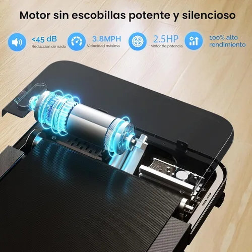 Miniatura 5 de Yesoul Walking Pad Treadmill with 10% Auto Incline, Under Desk Treadmill for Home Walking, Hiking & Running, 300lbs Capacity, Smart App Scenic