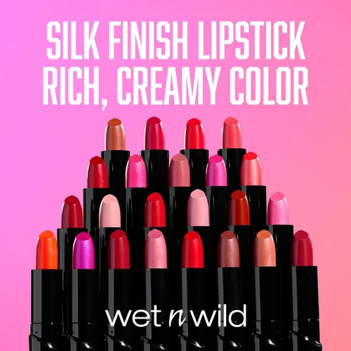 Miniatura 7 de wet n wild - Lápiz labial con acabado sedoso, color hidratante rico y acumulable, formulado con vitaminas A, E y macadamia para una hidratación