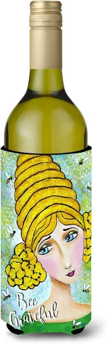 Miniatura 19 de Caroline's Treasures VHA3003LITERK Let's Adventure Glamping Trailer Botella de vino Hugger Botella Enfriador Manga Abrazador Lavable a Máquina