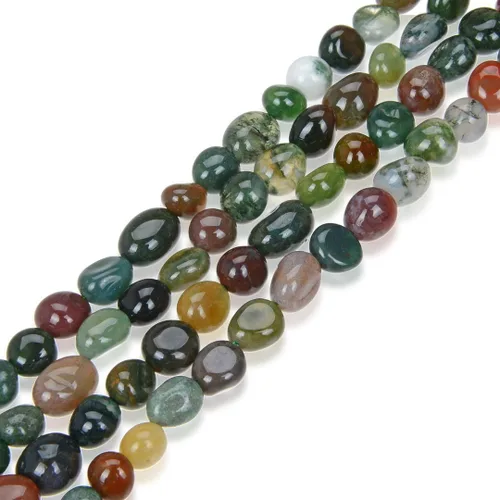 Miniatura 13 de 1 hebra Adabele - Cuentas sueltas de piedra de Amazonita natural de 0.276 in a 0.472 in, forma libre, ovalada, piedra gema de guijarro caído