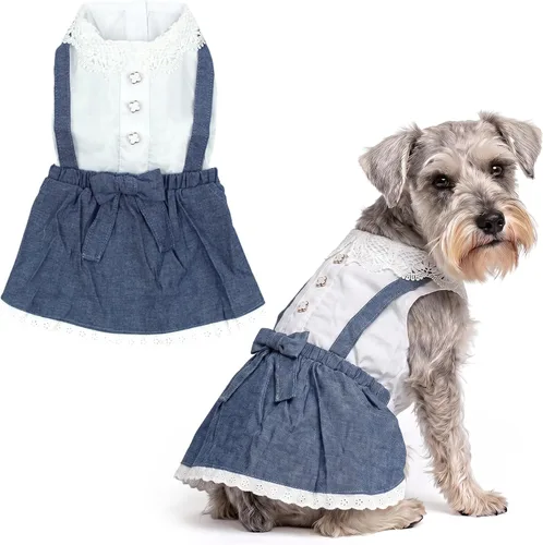 Miniatura 77 de Parisian Pet Chambray - Vestido para perro - Ligero sin mangas para perro, niña, talla XS Chambray en general