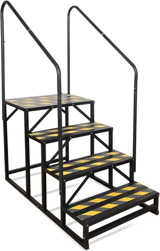 Miniatura 9 de Escaleras de autocaravana de 2 escalones, peldaños para bañera de hidromasaje, escalera de spa al aire libre con pasamanos, escalera de quinta rueda
