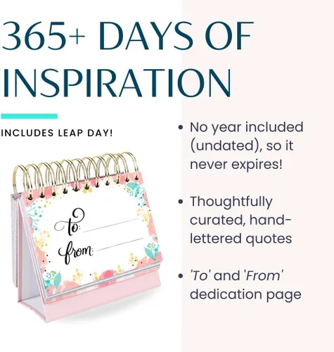 Miniatura 2 de Es hora de creer en ti mismo: 365 citas motivacionales diarias, caballete inspirador de escritorio, afirmaciones positivas, regalo para mujeres