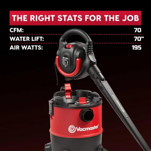 Miniatura 9 de Vacmaster Aspiradora húmeda/seca con soplador desmontable 6 galones 5 HP pico-VBVB611PF 1101