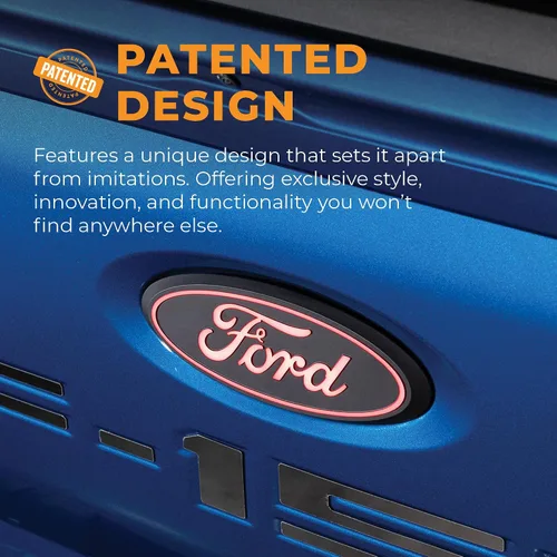 Miniatura 5 de Emblema LED Luminix de Putco para portón trasero ovalado rojo - Compatible con Ford Super Duty F250 / F350 / F450 2017-2019, todos los modelos