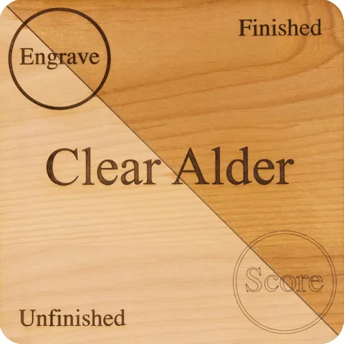 Miniatura 4 de Alder 6 hojas 0.236 in 1/4 pulgadas, 12 x 19 pulgadas, premium de dos caras con núcleo de MDF, listo para Glowforge, sin terminar