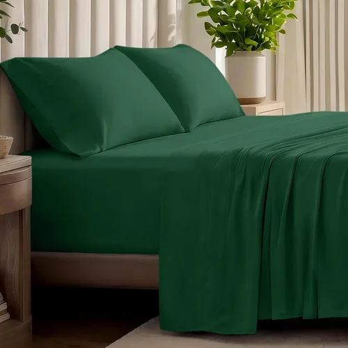 Miniatura 16 de Bare Home - Juego de sábanas de jersey 100% algodón orgánico, ultra suave, 100% algodón - Juego de sábanas y funda de almohada - Sábanas de bolsillo