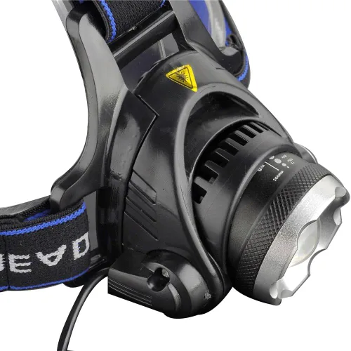 Miniatura 6 de Pocketman Linterna frontal LED, linterna impermeable con zoom, linterna LED súper brillante para camping, correr, senderismo, lectura, ciclismo