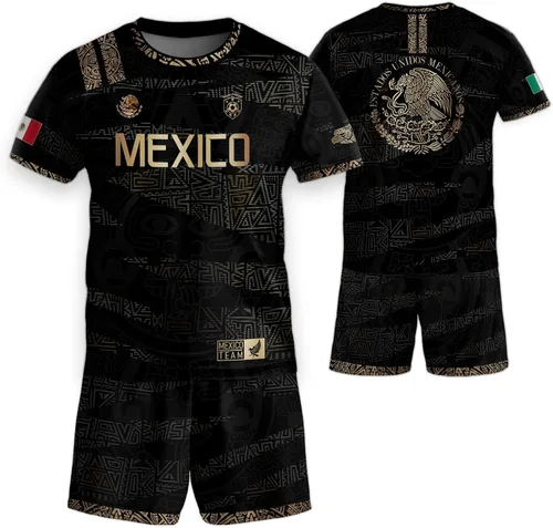 Miniatura 8 de Camiseta de Fútbol Juvenil de México, Camisetas de Fútbol Mexicanas para Niños, Camisetas de México para Niños, Camiseta de Fútbol Mexicana