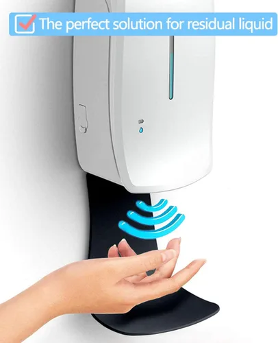 Miniatura 7 de Cotn - Bandeja de goteo para dispensador de jabón ACotn para dispensador de jabón automático, montaje en pared y dispensador de desinfectante